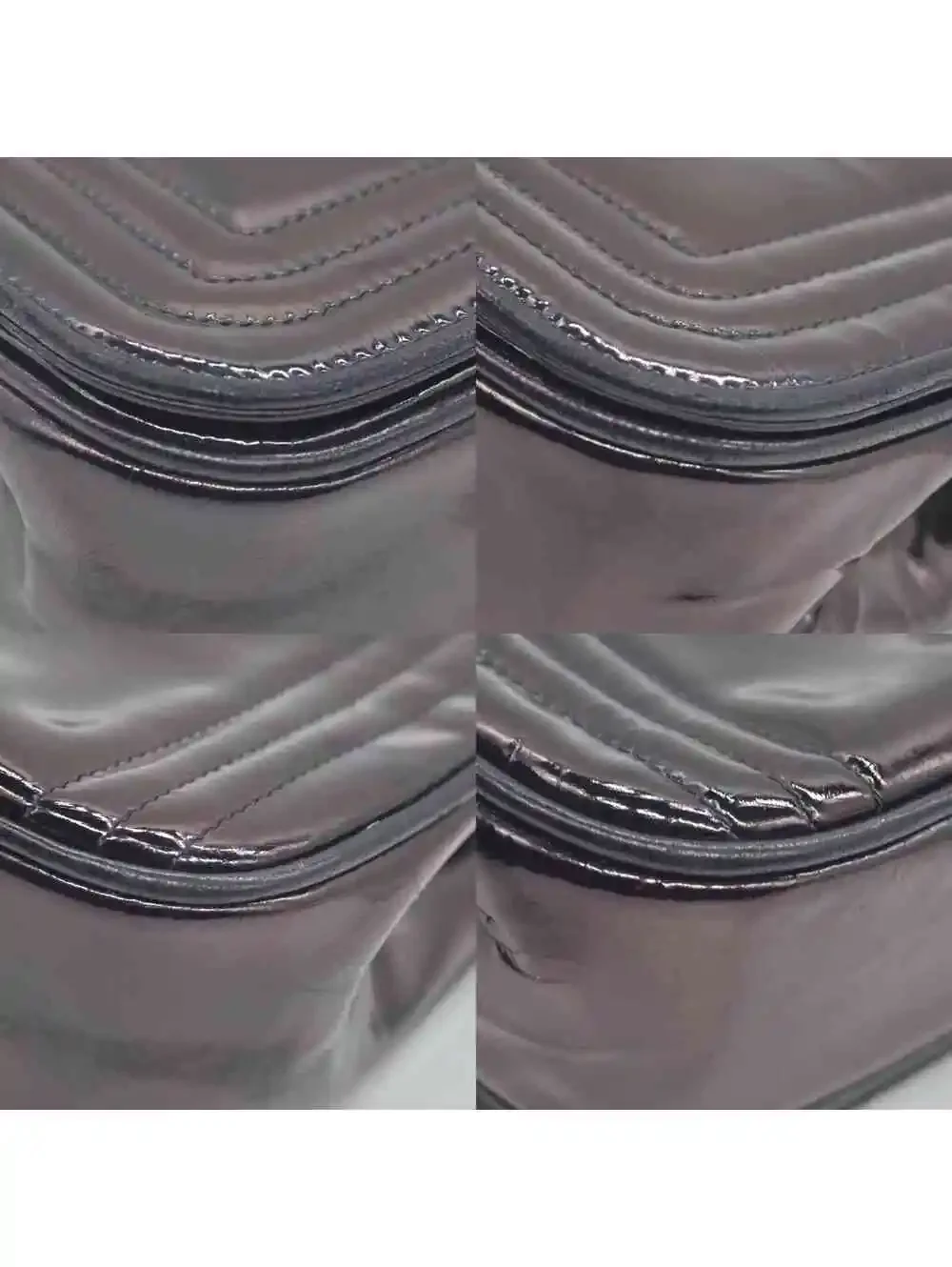 $3500 Chanel Patent Mini Flap Brown Chain Shoulder Bag